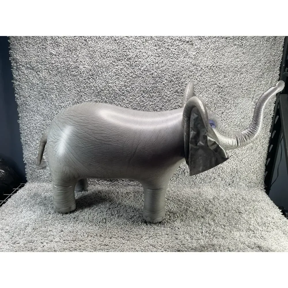 Realistic Inflatable Elephant Jungle Animal Wildlife Safari Toy Party Decoration